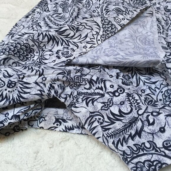 Tehama Nancy Haley Women's Size 10 White Black Floral Tennis Golf Skort Skirt - Picture 6 of 11